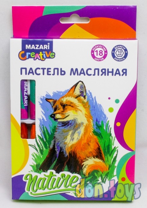 ​Пастель масляная Mazari, 18 цветов, арт. 5246788, фото 1
