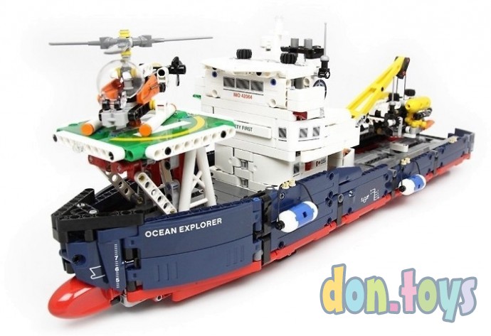​Конструктор Decool 3370 2 в 1 Исследователь океана, 1342 деталь, (аналог Lego Technic 42064), фото 4