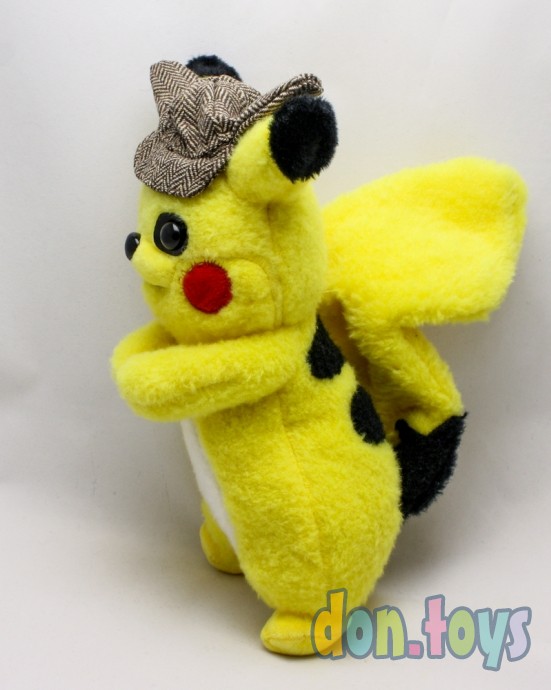 ​Мягкая игрушка детектив Покемон Пикачу в кепке, 28 см, фото 4