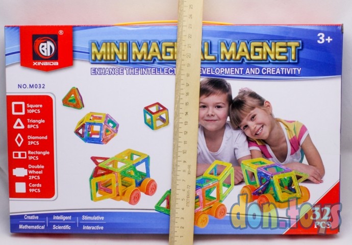 ​Конструктор магнитный «Мини магический магнит», 32 детали, арт. 2336519, фото 3