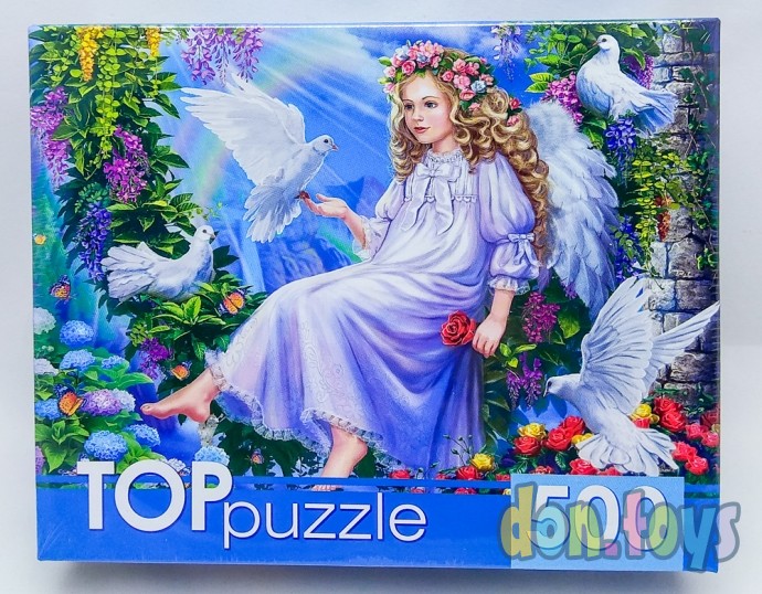 ​TOPpuzzle Пазлы 500 элементов, Ангелок в саду, арт. ХТП500-4239, фото 1