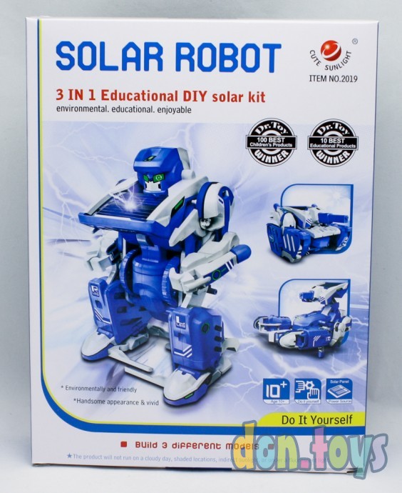 ​Робот конструктор на солнечных батареях (трансформер 3 в 1), Solar Robot, фото 1