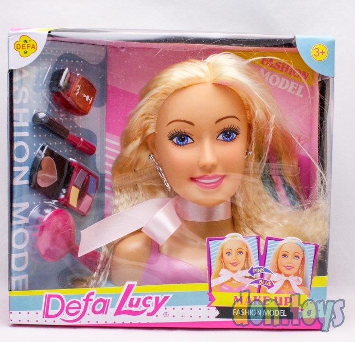 ​Кукла DEFA, голова для причесок с набором для макияжа, арт. 8401, фото 2