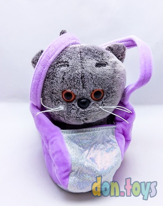 Котик в сумочке, фиолетовая, фото 1