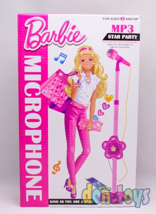 ​Микрофон Барби со стойкой, MP3, арт. 5835, фото 6