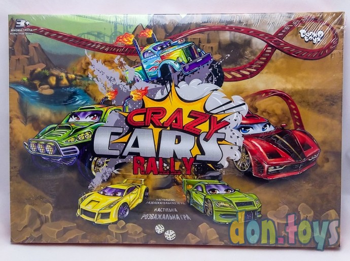 ​Настольная развлекательная игра Crazy Cars Rally, арт. DT G93R, фото 1