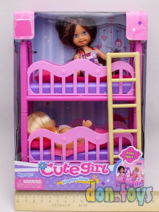 ​Игровой набор Куклы 2 шт., с кроваткой, фото 1