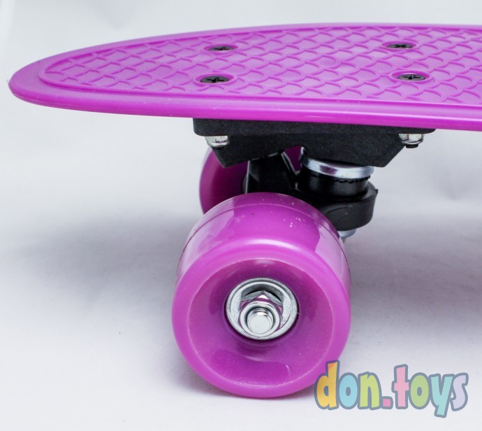 Пенни борд (скейт), аналог, фиолетовый, фото 4