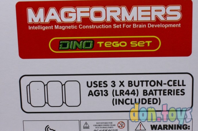 ​Конструктор магнитный Динозавр, 20 деталей, свет, звук, арт. LQ 625, фото 7