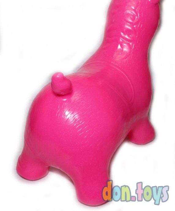 ​Лошадка прыгун резиновая блестящая, розовая, фото 6