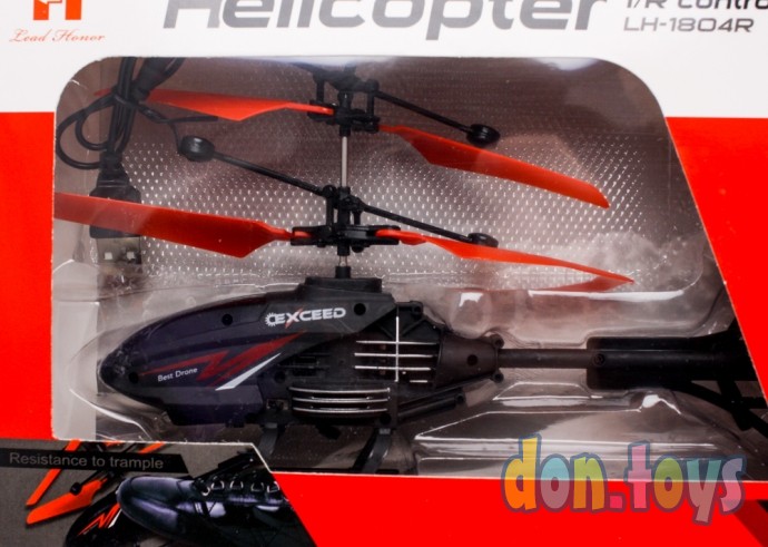 ​Вертолет, управление от пульта и сенсорное, гироскоп, LED подсветка, аккумулятор, арт. LH - 1804, фото 5