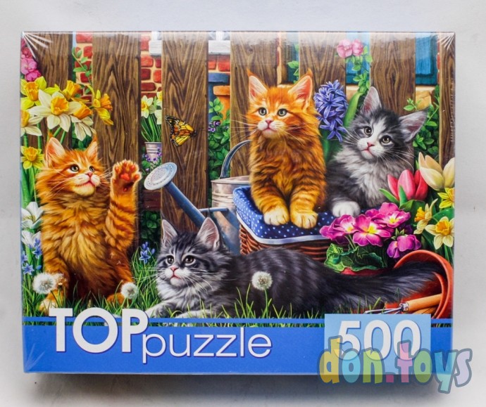 ​TOPpuzzle Пазлы 500 элементов, Котята Мей-кун, арт. ХТП500-4231, фото 1