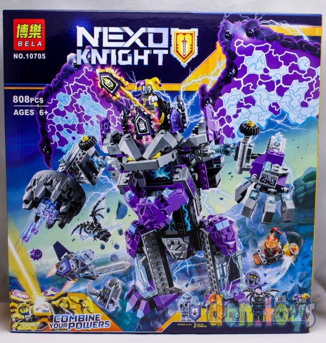 Конструктор BELA 10705 Nexo Knights (аналог LEGO 70356) "Каменный великан-разрушитель", 808 дет, фото 1