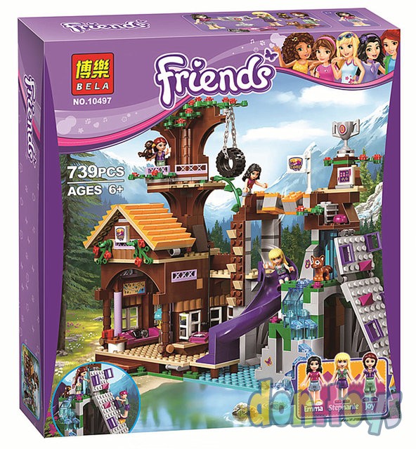 ​Конструктор Bela Friends 10497 "Спортивный лагерь: дом на дереве" (аналог LEGO Friends 41122), 739, фото 2