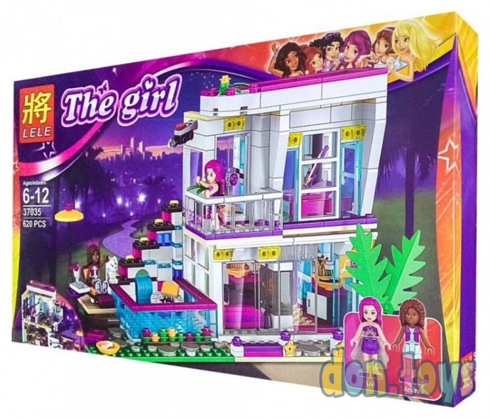 ​Конструктор Lele 37035 The Girl Поп-звезда: Дом Ливи 620 деталей (аналог Lego Friends 41135), фото 1