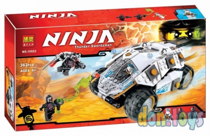 ​Конструктор Bela Ninja 10523 "Внедорожник титанового ниндзя" 362 деталей, (аналог Lego Ninjago 7058, фото 1