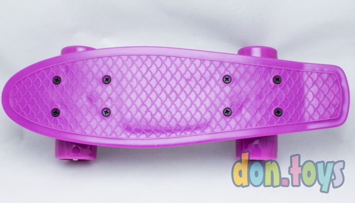 Пенни борд (скейт), аналог, фиолетовый, фото 7