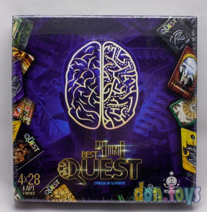 ​Карточная квест-игра "Best Quest" 4 в 1, арт. BQ-02-01 "ДАНКО ТОЙС", фото 1