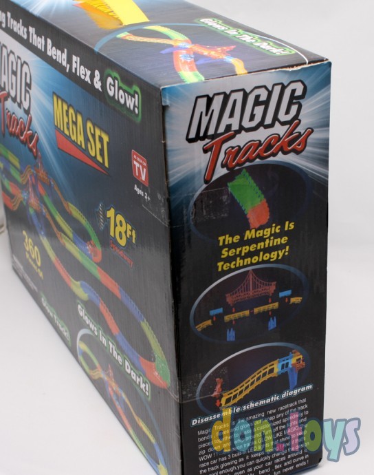 ​Трасса MAGIC Tracks, на 360 деталей, Mega Set с мостом и двумя машинками., фото 15