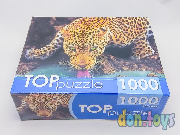 ​TOPpuzzle Пазлы 1000 элементов, Красивый леопард, арт. ГИТП1000-2146, фото 2