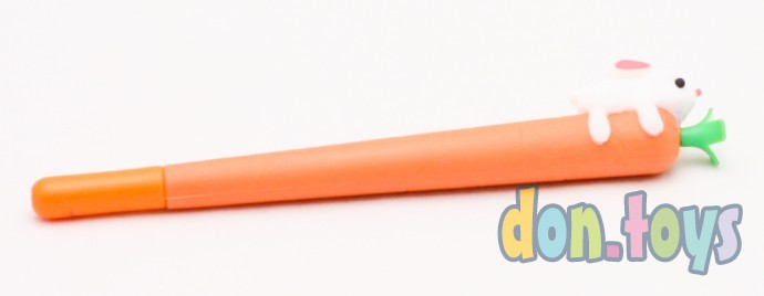 ​Ручка шариковая Морковка с зайчиком "CARROT" синяя, арт.M-7452-70, фото 2