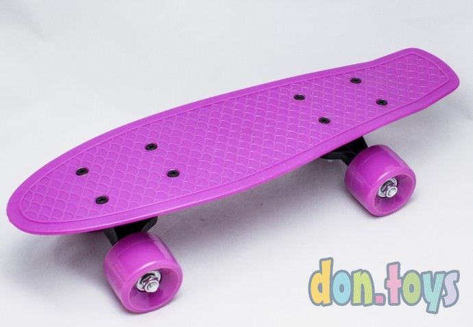 Пенни борд (скейт), аналог, фиолетовый, фото 1