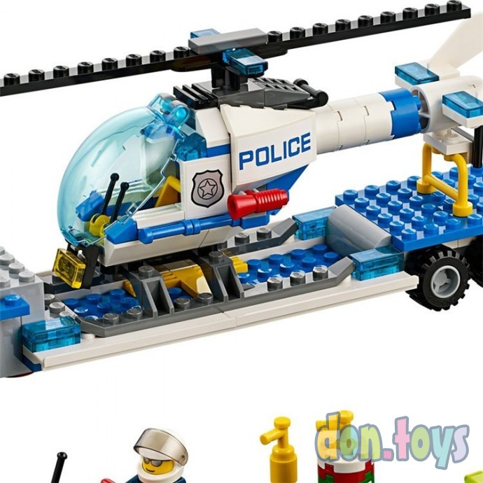 Конструктор Bela 10422 (аналог Lego City 60049) "Перевозчик вертолёта", 410 дет, фото 4