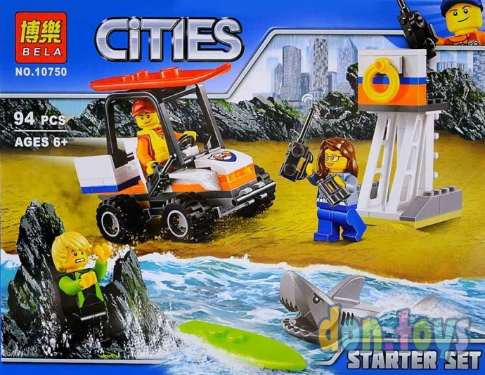 ​Конструктор BELA Cities Набор для начинающих Береговая охрана 10750 (Аналог LEGO City 60163) 94 дет, фото 4