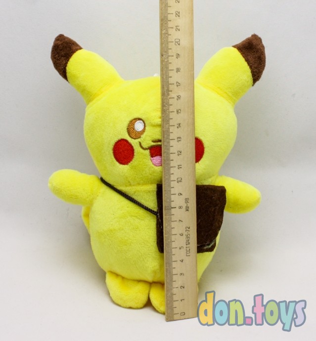 ​Мягкая игрушка Покемон Пикачу с сумочкой, 20 см, фото 2