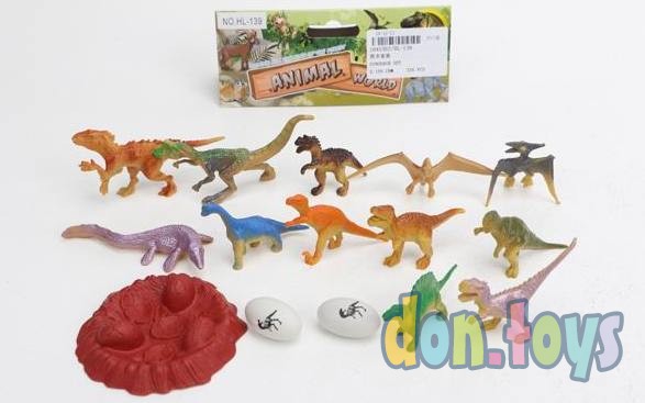 ​Набор животных "Динозавры-14" (15 предметов) в пакете, арт. 19405302, фото 3