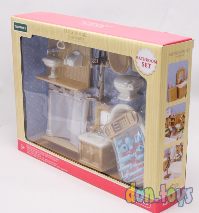 ​Набор кукольной мебели для ванной "Счастливая семья" с аксессуарами, арт. арт. Т03, фото 4