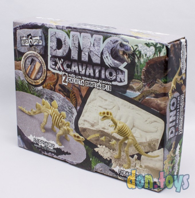 ​Набор для проведения раскопок "Dino Excavation" DEX-01-04,05,06 Динозавры "ДАНКО ТОЙС", фото 4