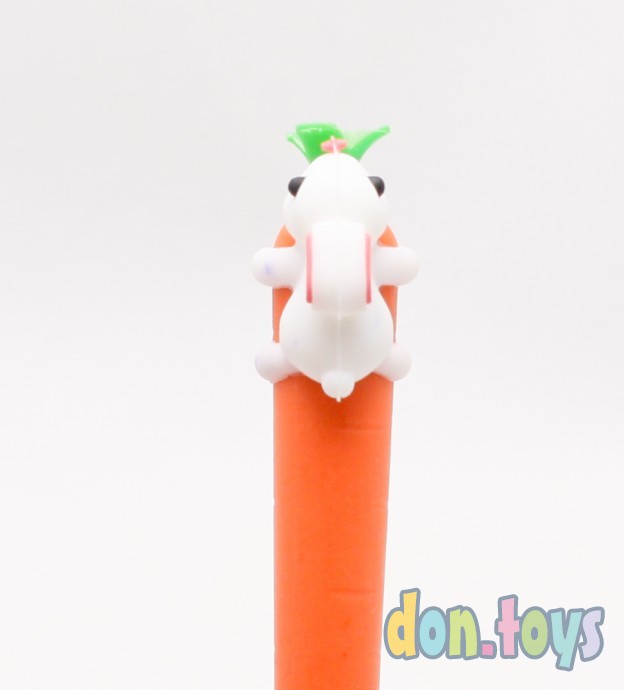 ​Ручка шариковая Морковка с зайчиком "CARROT" синяя, арт.M-7452-70, фото 6