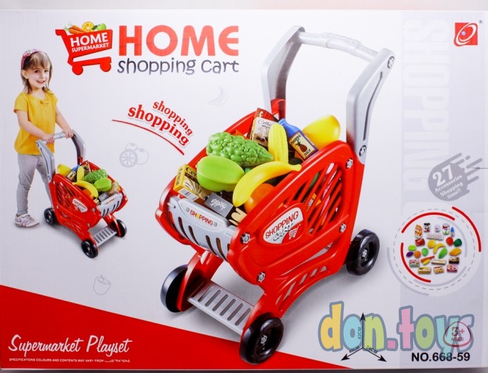 ​Тележка Супермаркет с продуктами, 27 предметов, арт. 668-59, фото 1