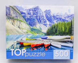 ​TOPpuzzle Пазлы 500 элементов, Альпийское озеро, арт. ГИТП500-4210