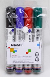 ​Набор маркеров для доски Mazari Signal, 4 цвета, 4.0 мм, арт. 2472377