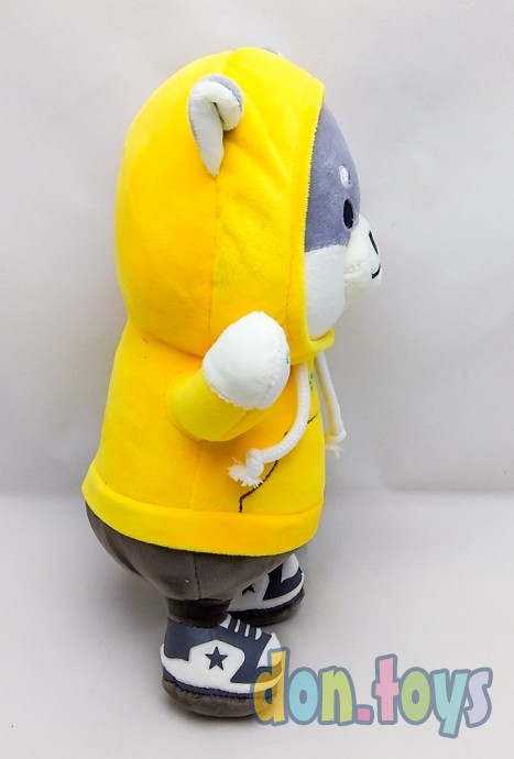 Мягкая игрушка Собачка в толстовке с капюшоном, желтый, фото 5