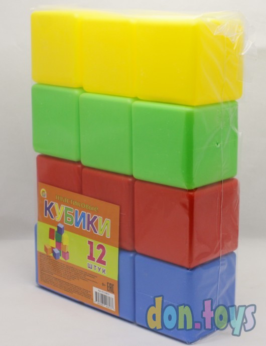 ​Пластиковые выдувные кубики, 12 шт., арт. K12-0813, Рыжий кот, фото 4