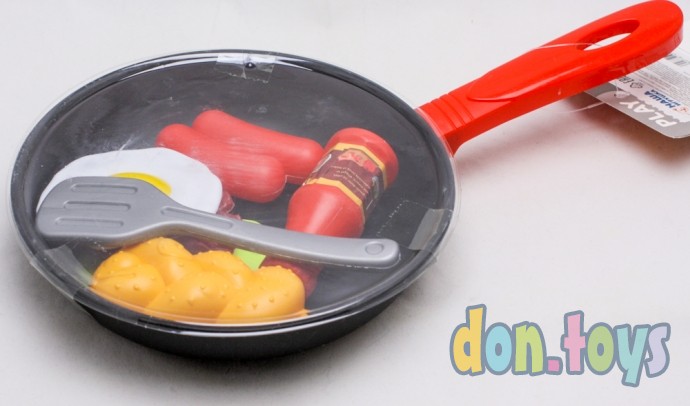 ​Игровой набор Посуда: сковорода с продуктами, 8 шт., арт. 13548105, фото 5