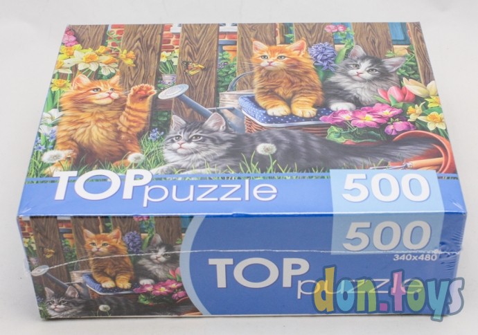 ​TOPpuzzle Пазлы 500 элементов, Котята Мей-кун, арт. ХТП500-4231, фото 4