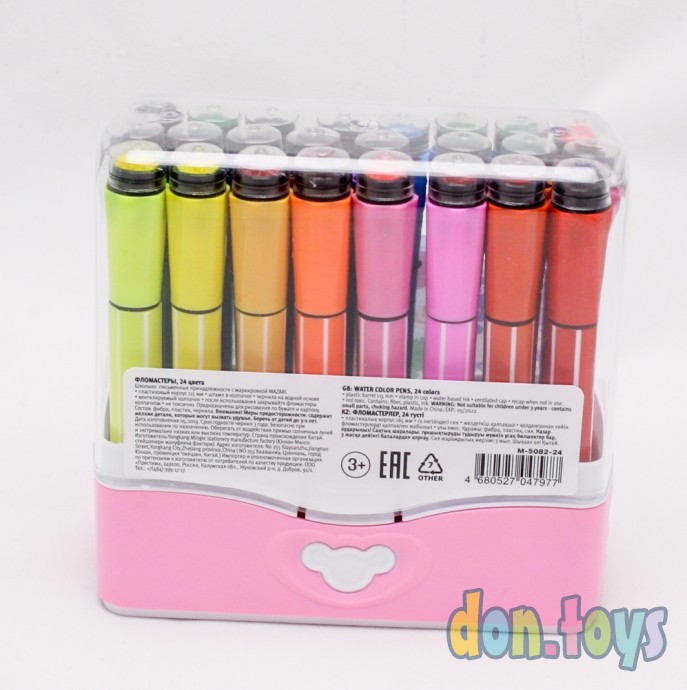 ​Фломастеры 24 цвета "DINO" со штампами, арт. M-5082-24, фото 7
