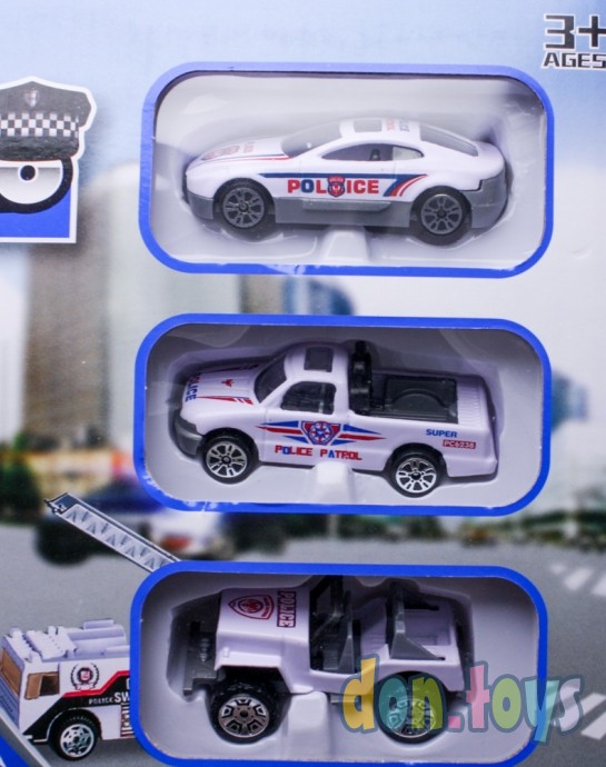 ​Парковка Полиция, 3 машинки, арт. JN28-3, фото 4