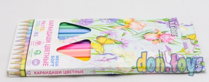 ​Карандаши 12 цветов, deVENTE Trio Mega Soft Pastel, пастельные цвета, арт. 6029857, фото 4