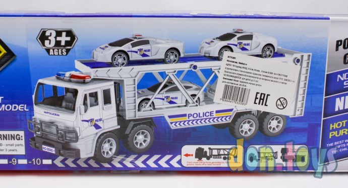 ​Полицейский трейлер с 4-мя машинками, арт. 8585-1, фото 10