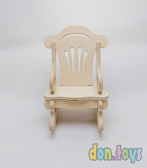 ​Деревянное кресло качалка из фанеры для кукол, фото 5