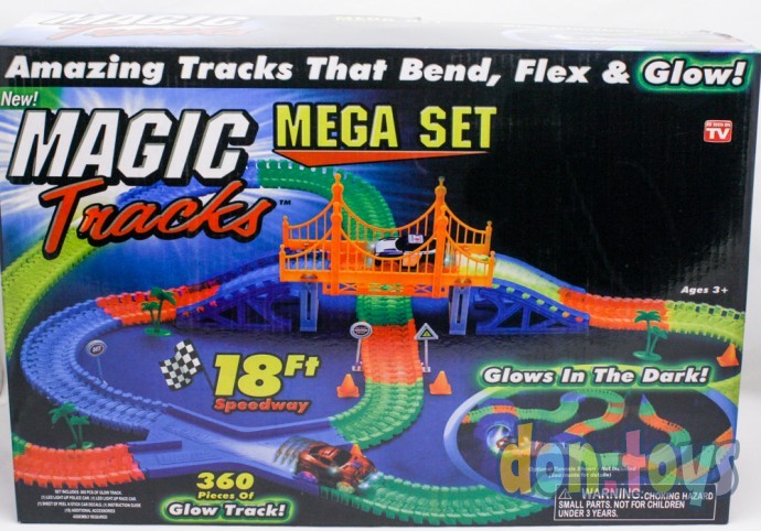 ​Гоночная трасса Magic tracks 360 деталей, с мостом, 2 машинки, фото 2