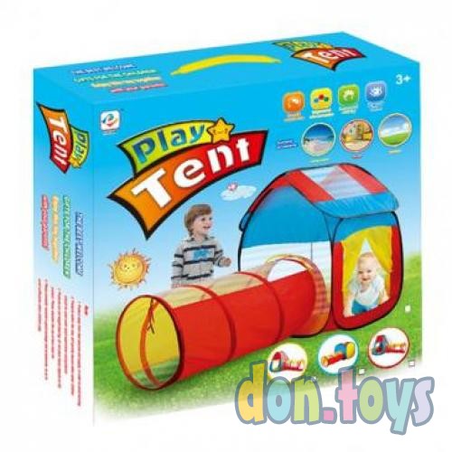 ​Палатка игровая Домик с тоннелем, 2 в 1 Рыжий кот, арт. 200026324, фото 1