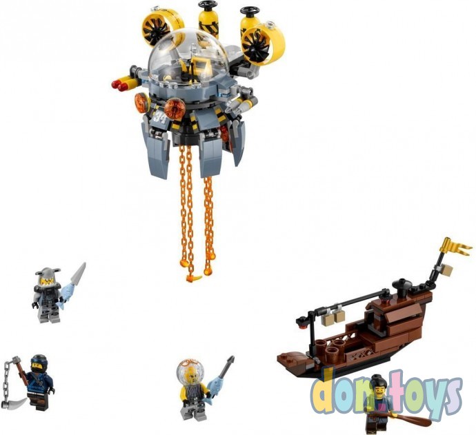 ​Конструктор Ninjago Movie Bela 10725 (аналог Lego 70610) "Летающая подводная лодка" 368 деталей, фото 2