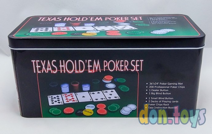 ​Набор для покера Holdem Light на 200 фишек с номиналом, арт. HL200+, фото 6