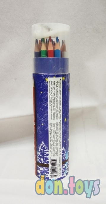 ​Карандаши цветные 24 цвета Funcolor пластиковые, в картонной тубе, арт. 4808843, фото 3